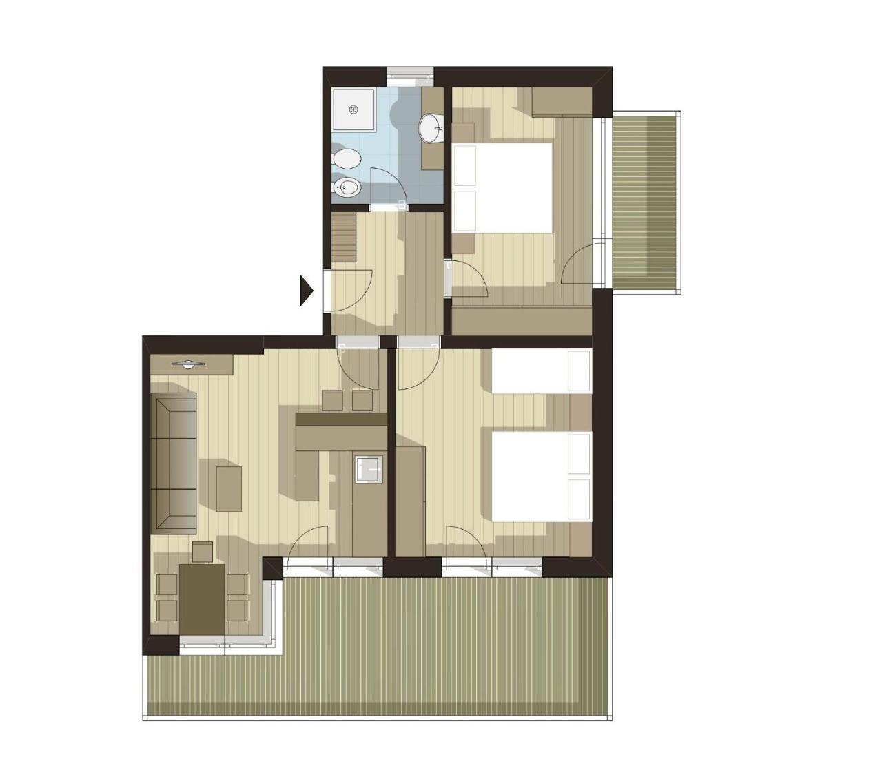 Apartments Tino لا فالي المظهر الخارجي الصورة